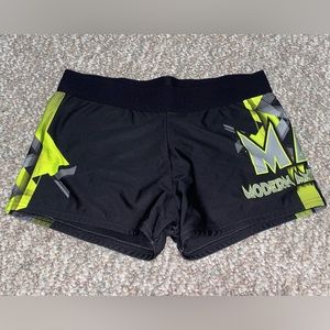 Varsity Modern American Cheer Shorts Size Medium Stretch Spandex Athletic Shorts